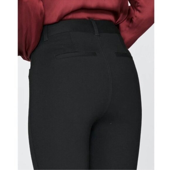 PAIGE Winona stretch-jersey slit cuff flared pants black NEW NWT size 29 - Picture 4 of 16